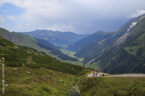 View to the Zillertal in Austrian Alps photo