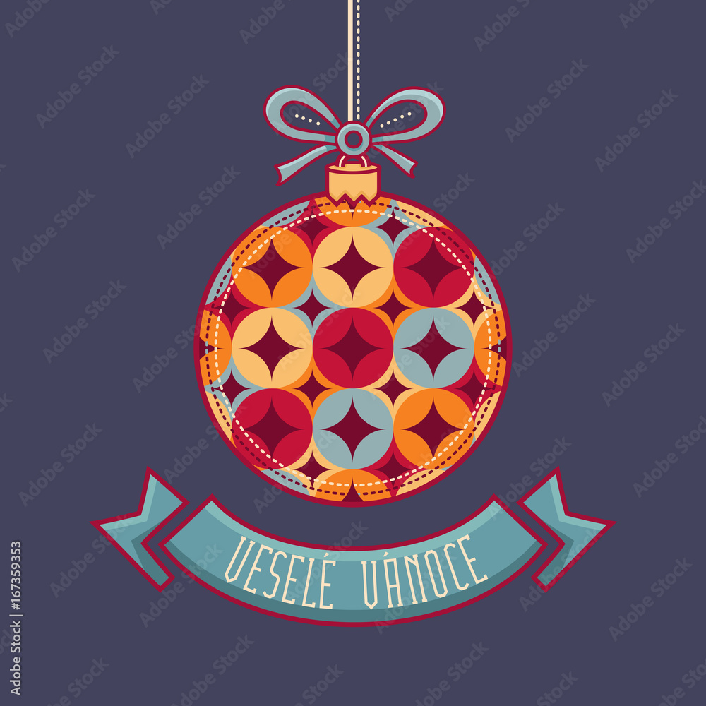 Czech language. Vesele Vanoce. Christmas message. Czech language. Vesele Vanoce. Christmas message.