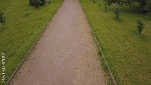 Flight over the beautiful St. Sophia Cathedral in Pushkin photo