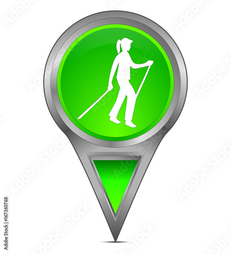 map pointer with Nordic Walking