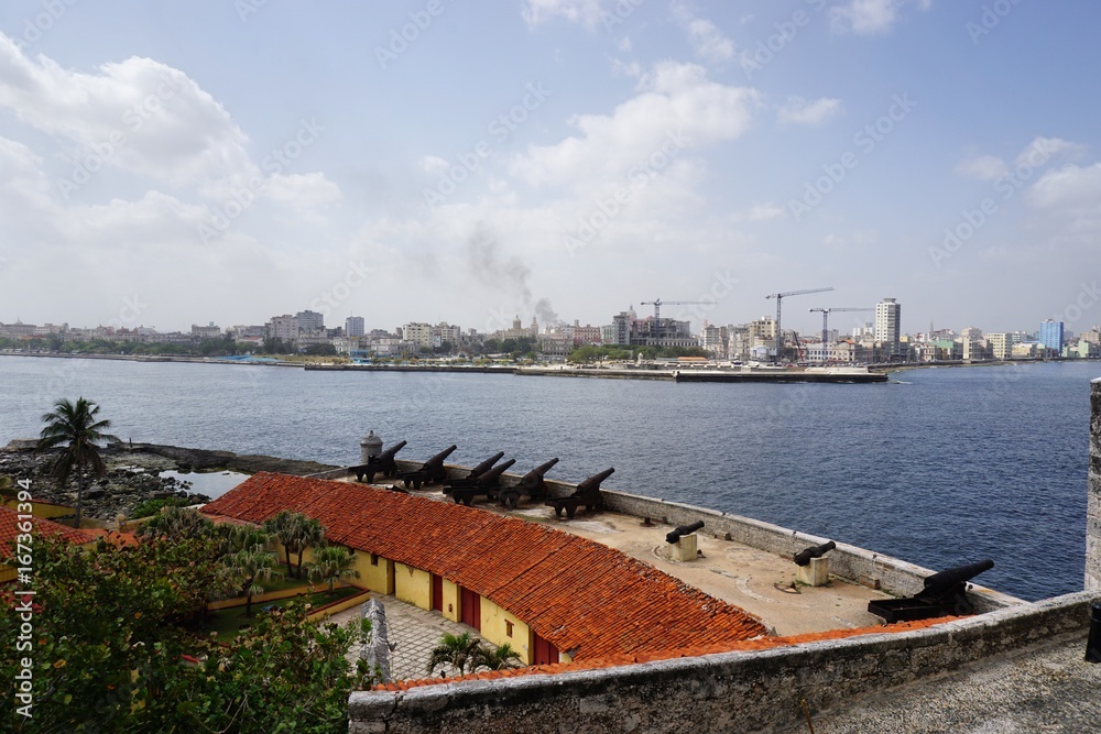 Blick über Havanna auf Kuba von einer Festung, Karibik