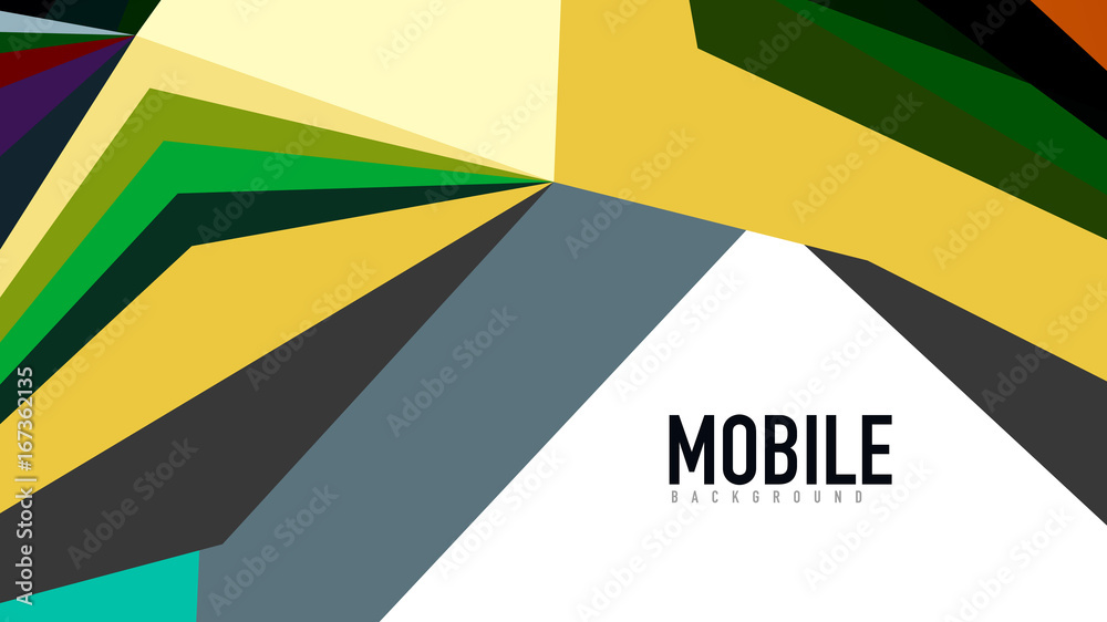 Modern triangle presentation template Modern triangle presentation template