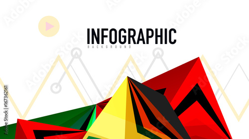 Modern triangle presentation template