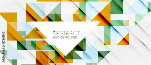 Triangle pattern design background