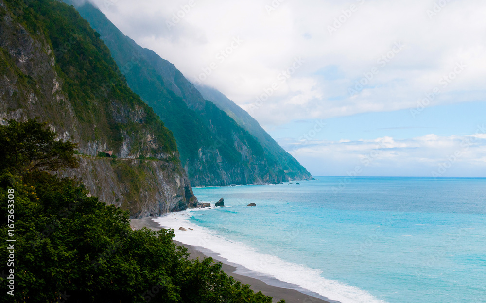 Qingshui Cliff, between Hualien and Yilan, Taiwan
