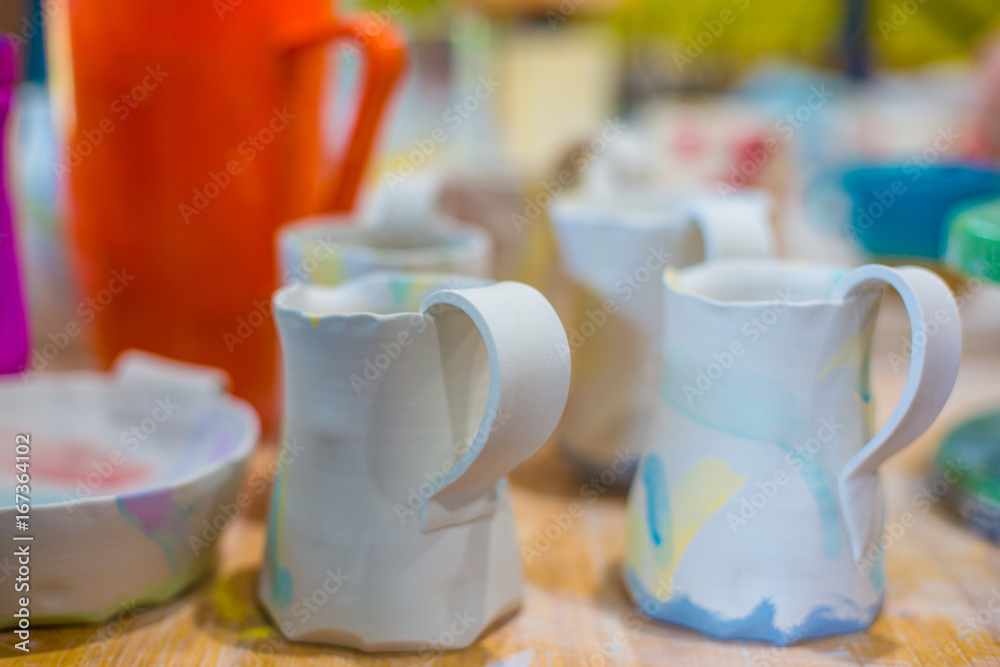 Unfinished ceramic cup