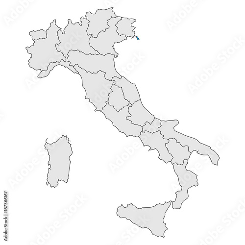 Italia Cartina Geografica Stock Vector Adobe Stock Cartina Italia Po