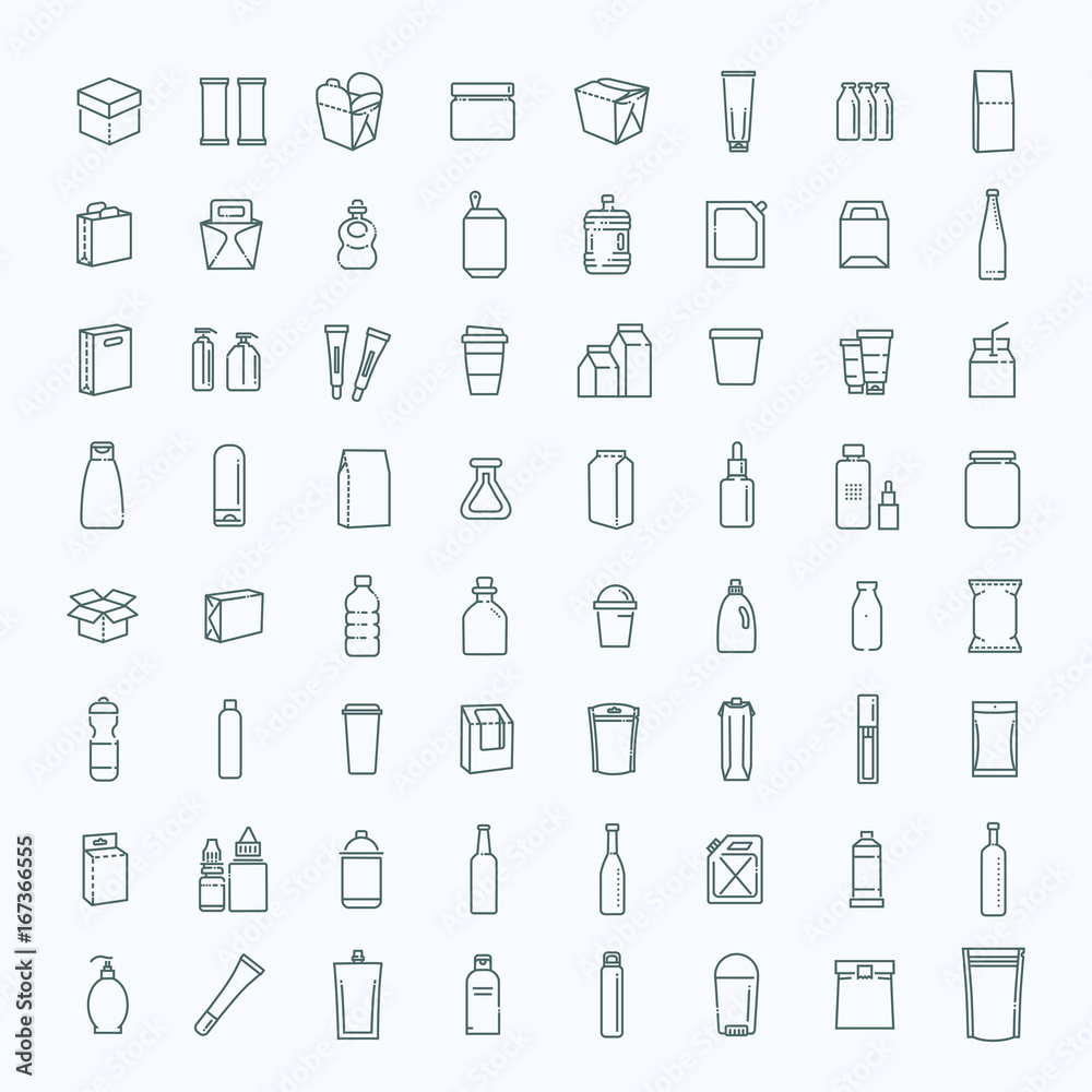 Bottle, packaging collection - vector Bottle, packaging collection - vector