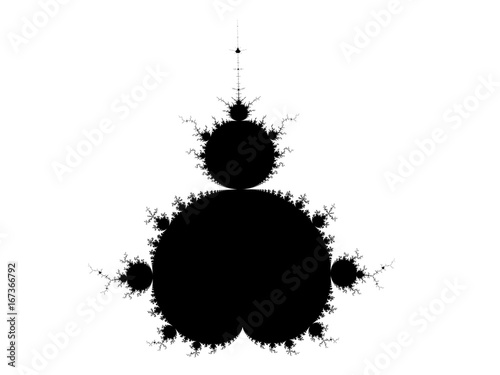 Monochrome, black and white graphics.