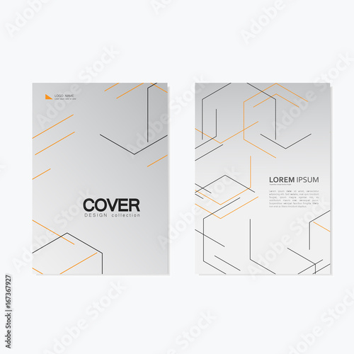 Modern stylish texture with linear hexagonal grid