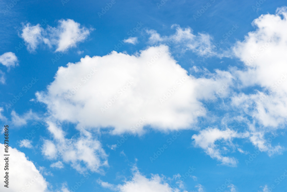 Many white cloud on the blue sky background Many white cloud on the blue sky background