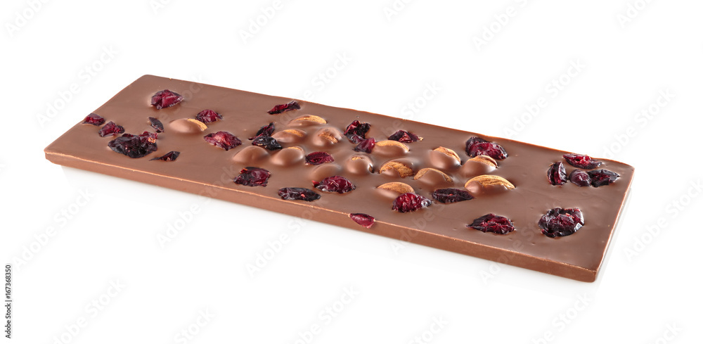 chocolate with hazelnuts and dried cherries chocolate with hazelnuts and dried cherries