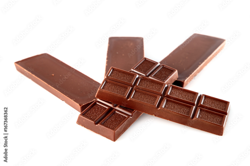 tiles milk chocolate on white background tiles milk chocolate on white background