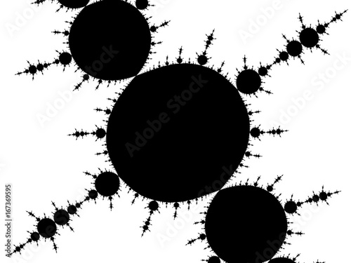 Monochrome, black and white graphics.