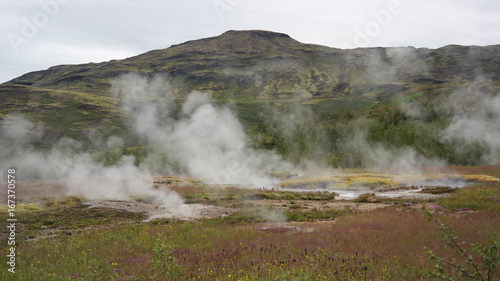 Geyer field - a part of Golden Circle in Iceland