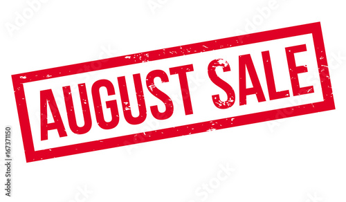 August Sale rubber stamp. Grunge design with dust scratches. Effects can be easily removed for a clean, crisp look. Color is easily changed.