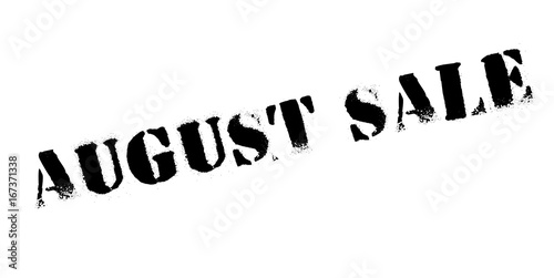 August Sale rubber stamp. Grunge design with dust scratches. Effects can be easily removed for a clean, crisp look. Color is easily changed.