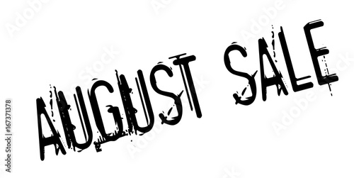 August Sale rubber stamp. Grunge design with dust scratches. Effects can be easily removed for a clean, crisp look. Color is easily changed.