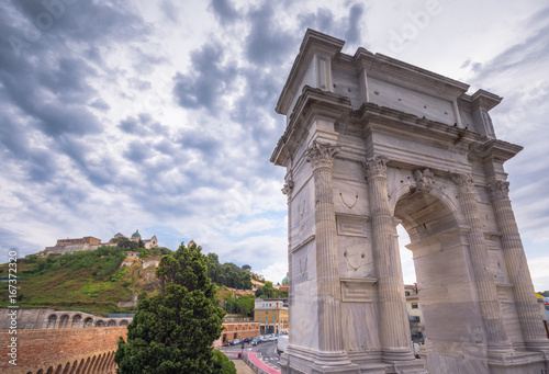 Arch of Trajan, Ancona, Italy photo