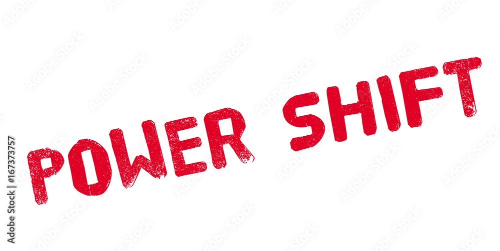 Power Shift rubber stamp. Grunge design with dust scratches. Effects can be easily removed for a clean, crisp look. Color is easily changed.
