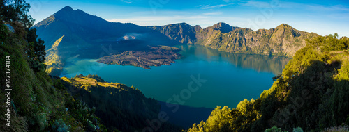 Volcano mountain Rinjani of Indonesia.