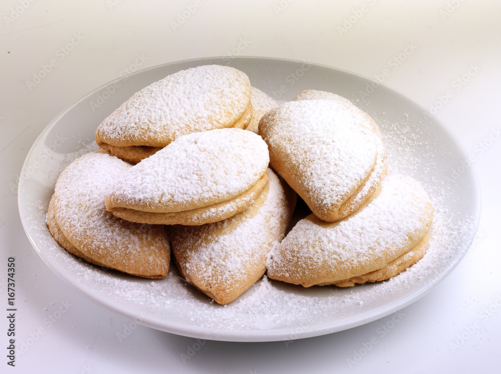 Apple Cookies on a white plate Apple Cookies on a white plate