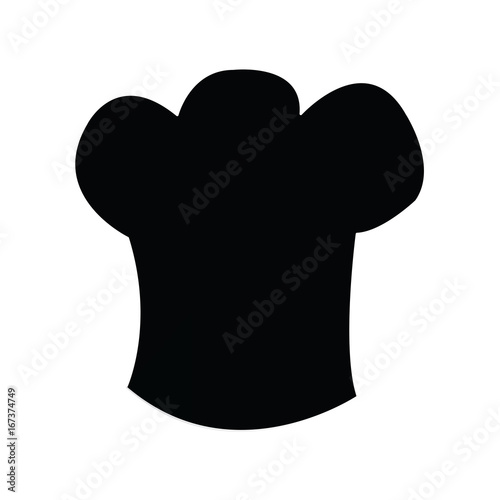 Isolated toque silhoueete on a white background, vector illustration photo