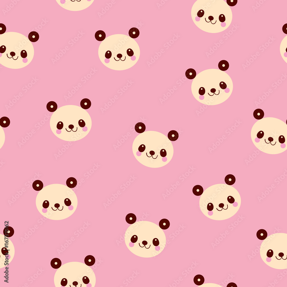 cute panda bears seamless pattern cute panda bears seamless pattern