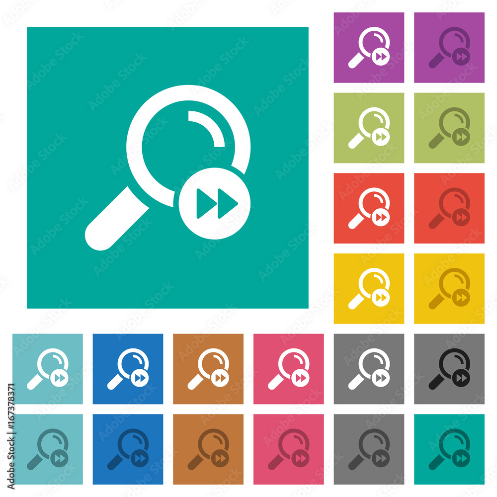 Find last search result square flat multi colored icons Find last search result square flat multi colored icons