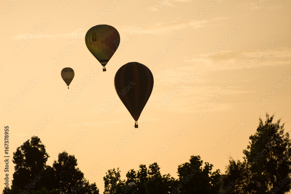 Fototapeta premium balloons on the sky
