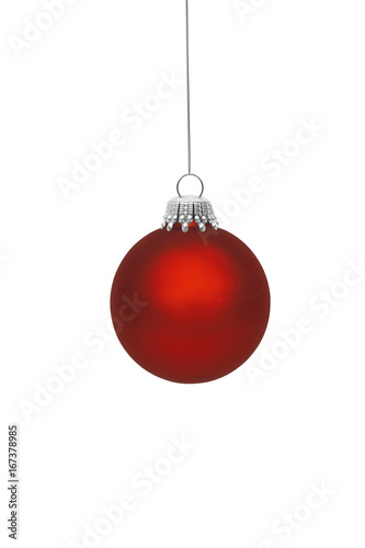 Rote Weihnachtskugel