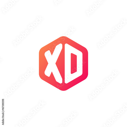 Free Download Initial letter xo, rounded hexagon logo, gradient red orange colors	
 
 - GFXLoad