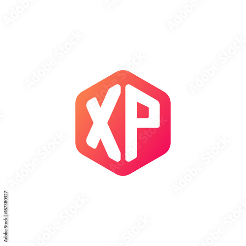 Free Download Initial letter xp, rounded hexagon logo, gradient red orange colors	
 
 - GFXLoad