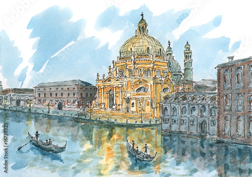 Venice (Veneto region, Italy) at dusk