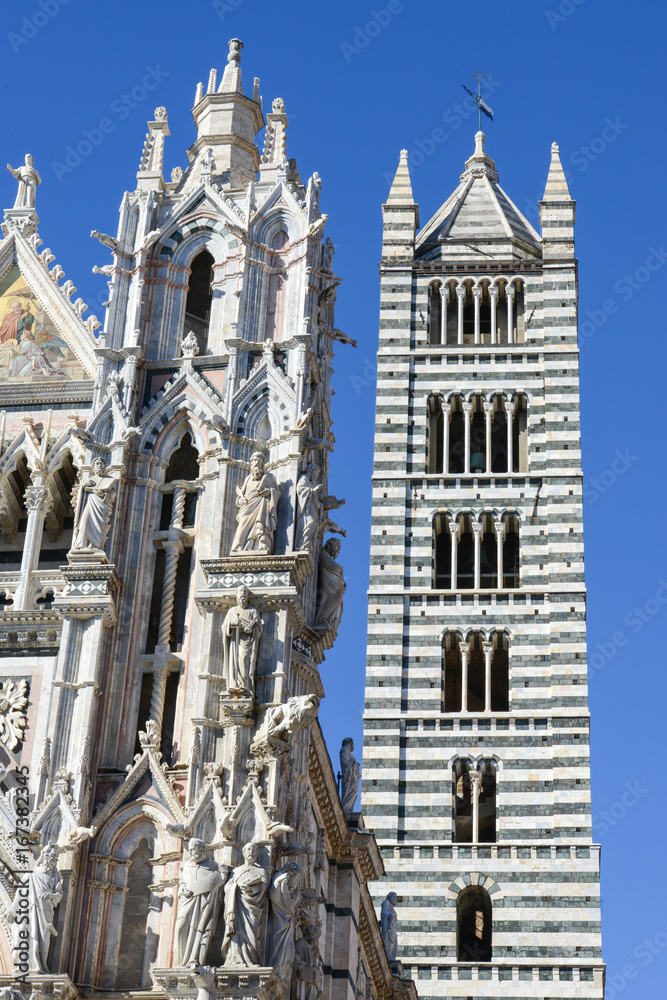 Detail of the cathedral at Siena
