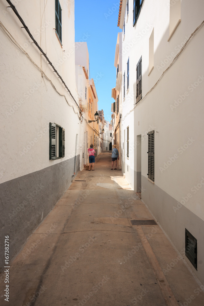 vicolo a Ciutadella de Menorca - isole Baleari, Spagna