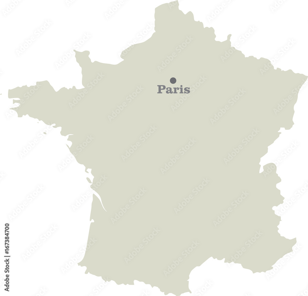 Fototapeta premium France map. vector illustration