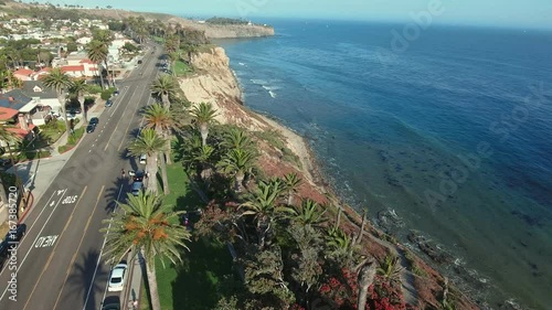 Aerial view of the beach near to Los Angeles. USA. photo