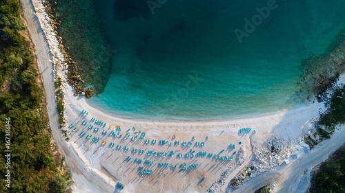 Porto Vathy Marble Beach in Thassos Island Greece © porojnicu