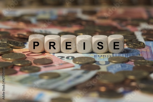 PREISE - Bilder mit Wörtern aus dem Bereich Immobilienblase, Wort, Bild, Illustration photo