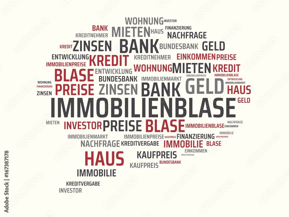 IMMOBILIENBLASE - Bilder mit Wörtern aus dem Bereich Immobilienblase, Wort, Bild, Illustration IMMOBILIENBLASE - Bilder mit Wörtern aus dem Bereich Immobilienblase, Wort, Bild, Illustration