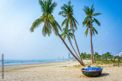Landscape of beach in Da Nang