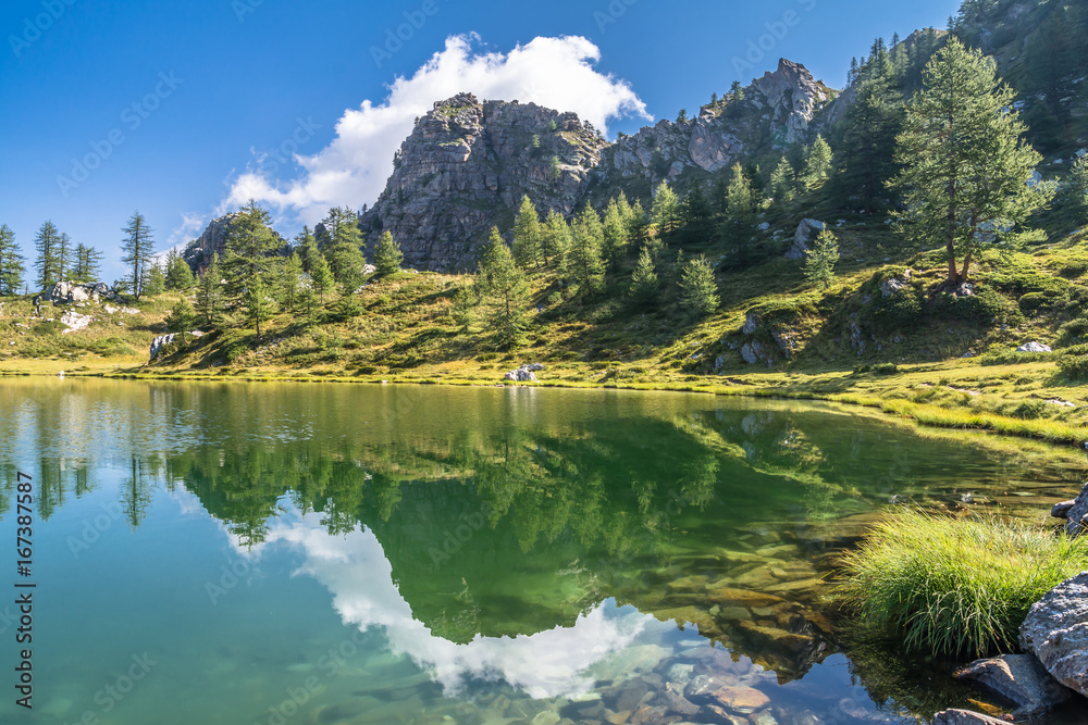 Lago Nero di Rocca la Meja, Cuneo, Valle Maira