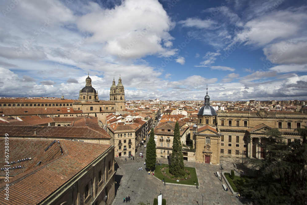 Aerial view of Salamanca, Spain