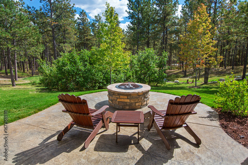 Fire Pit overlooking nature