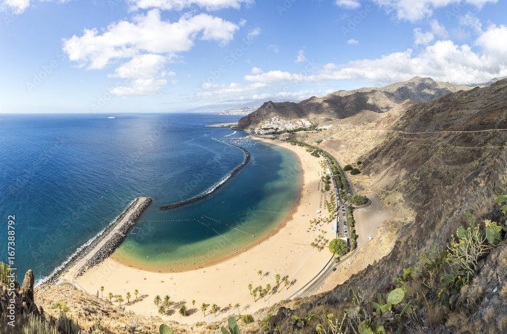 Las Teresitas beach at the north of Tenerife island