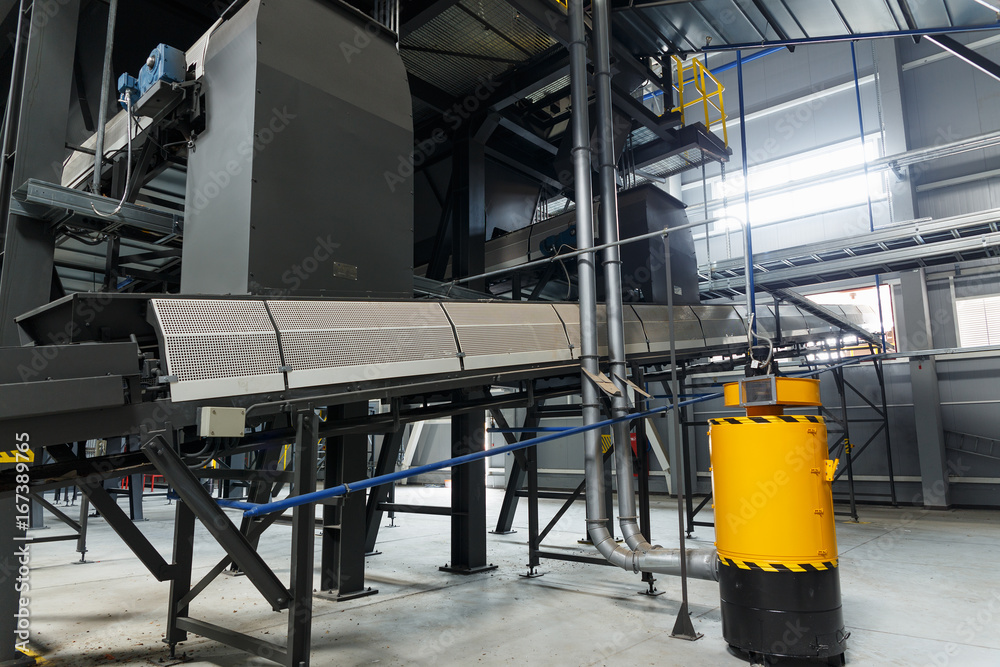 Equipment of the waste sorting plant Equipment of the waste sorting plant