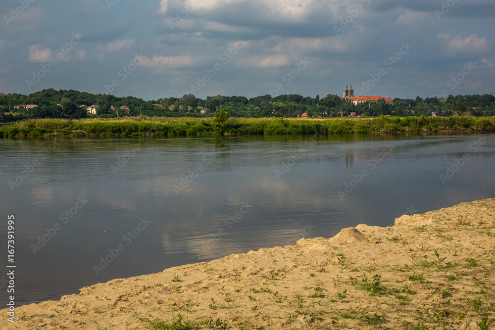 Vistula river near Czerwinsk Nad Wisla village, Poland