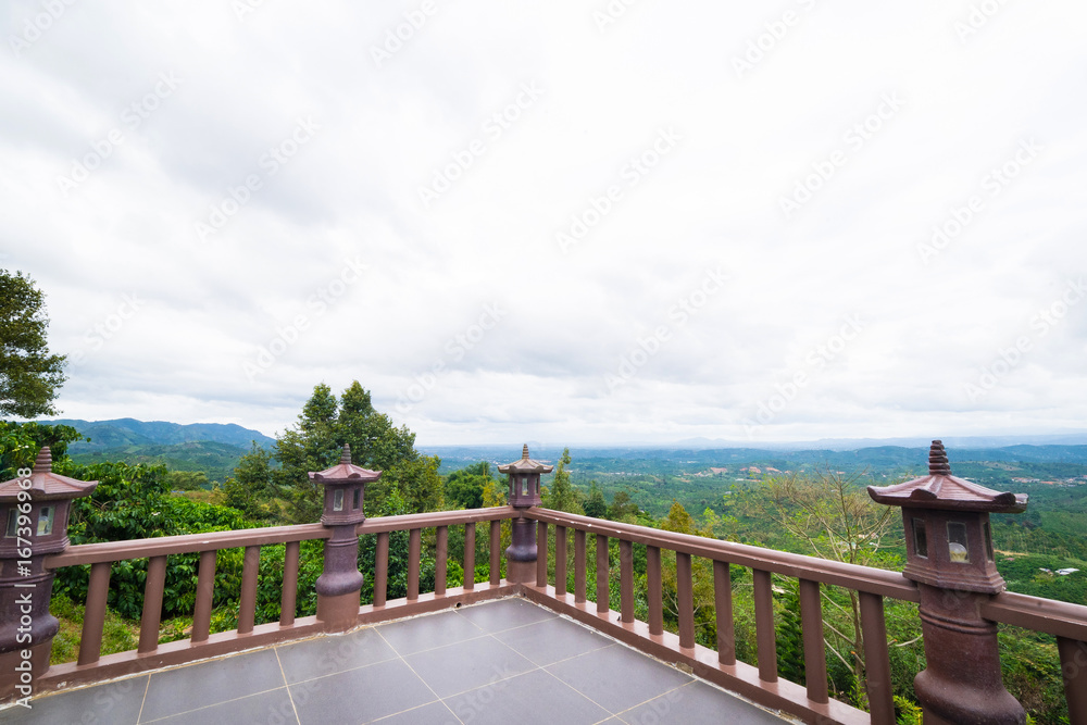 Fototapeta premium The landscape of pagoda in Bao Loc Vietnam
