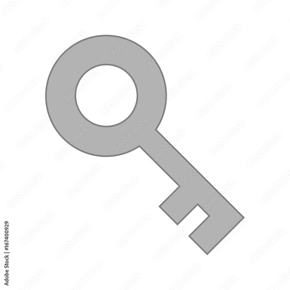 Dark Gray Key Icon Isolated, Concept - Solution, Access, Unlock Dark Gray Key Icon Isolated, Concept - Solution, Access, Unlock